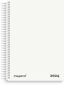 Dagkalender hvid PP-plast 2024