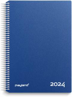 Timekalender bl&aring; PP-plast 2024