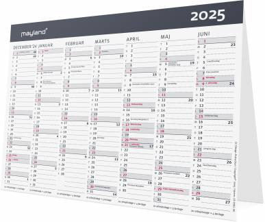 Kontor-bordkalender Moderne A5 2025