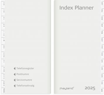 Index Planner månedskalender REFILL + tlf.reg. 2025