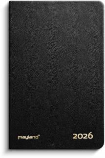 Lommekalender uge sort kunstskind indbundet 2026