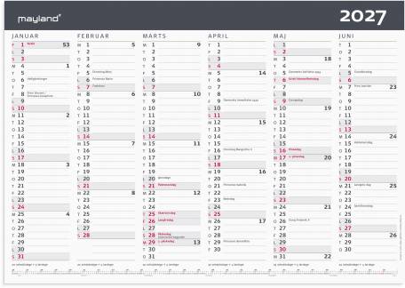 Kontorkalender Moderne A3 2027