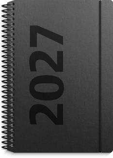 A6 ugekalender h&oslash;jformat matsort genbrugskarton 2027