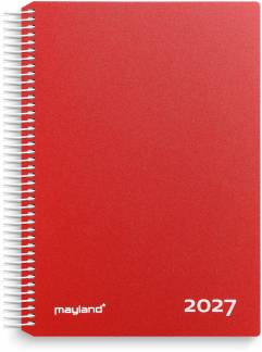 Timekalender r&oslash;d PP-plast 2027