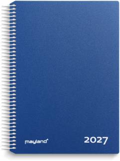 Timekalender bl&aring; PP-plast 2027