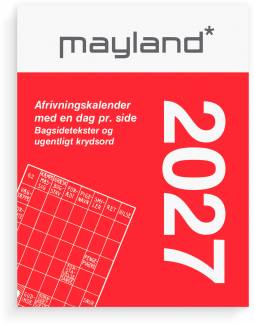 Broderikalender m/split og bagsidetekst 2027