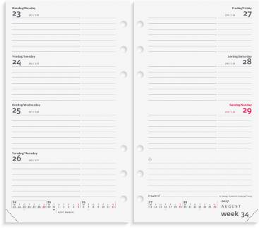 System PP International ugekalender tv&aelig;rf. REFILL 2027
