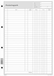 Posteringsark 100 sider