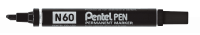 Pentel N60-A Permanent marker 3,9-5,8 mm Sort