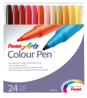 Pentel S360-24* Color Pen Fiberpen 1mm Sæt
