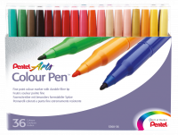 Pentel S360-36* Color Pen Fiberpen 1mm Sæt