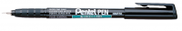 Pentel NMF50-A Permanent fiberpen 0,5 mm Sort