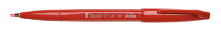 Pentel SES15C-B Brush Sign Fiberpen Rød