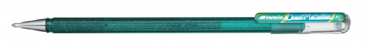Pentel K110-DDX Dual Met. Roller 1mm Grøn/Metallic blå