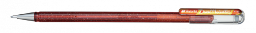 Pentel K110-DFX Dual Met. Roller 1mm Orange/Metallic gul