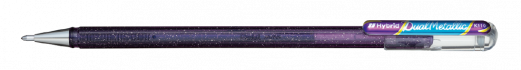 Pentel K110-DVX Dual Met. Roller 1mm Violet/Metallic blå