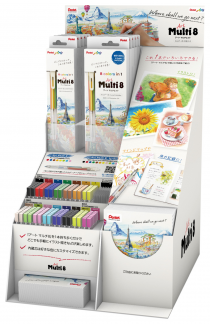 Pentel XPH804-1 Art Multi 8 stiftblyant 2mm Display