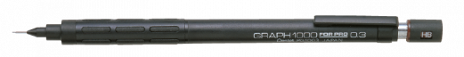 Pentel PG1003-E* GRAPH 1000 Stiftblyant 0,3mm Sort