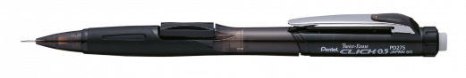Pentel PD275T-A Twist-Erase CLICK Stiftblyant 0,5mm Sort