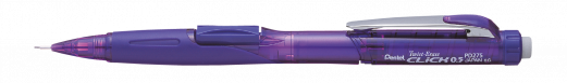 Pentel PD275T-V Twist-Erase CLICK Stiftblyant 0,5mm Lilla