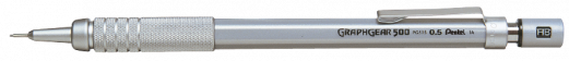 Pentel PG515 GRAPHGEAR 500 Stiftblyant 0,5mm Sølv