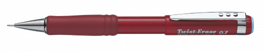 Pentel QE517-B Twist-Erase Stiftblyant 0,7mm Rød