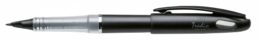 Pentel TRJ50-A Tradio Fiberpen Fleksibel Sort