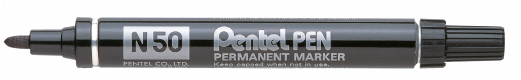 Pentel N50-A Permanent Marker 2 mm Sort