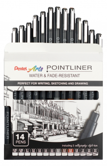 Pentel YS20P-14 POINTLINER Fineliner  Sæt