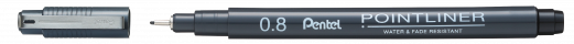 Pentel S20P-8A POINTLINER Fineliner 0,8mm Sort
