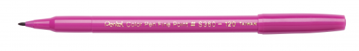 Pentel S360-120 Color Pen Fiberpen 1mm Magenta