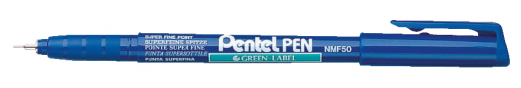 Pentel NMF50-C Permanent fiberpen 0,5 mm Blå