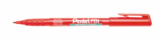 Pentel NMS50-B Permanent fiberpen 1 mm Rød