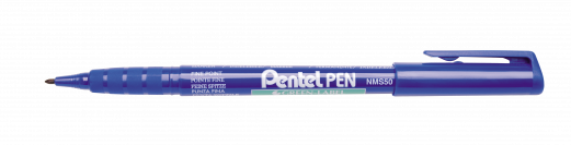 Pentel NMS50-C Permanent fiberpen 1 mm Blå