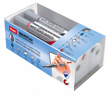 Pentel MWL5M-4N Maxiflo Whiteboardmarker 3,5 mm Sæt m. viskepude