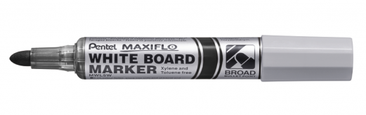 Pentel MWL5W-A Maxiflo Whiteboardmarker 5mm Sort