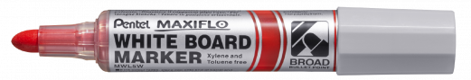 Pentel MWL5W-B Maxiflo Whiteboardmarker 5 mm Rød