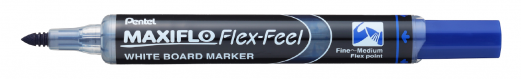 Pentel MWL5SBF-C Maxiflo Flex-Feel Whiteboardmarker Fleksibel Blå