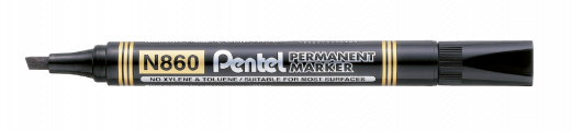 Pentel N860-A Permanent marker 1,8-4,5 mm Sort