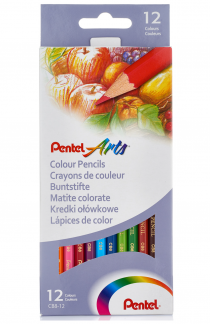 Pentel CB8-12U Color Pencil Træblyant Sæt