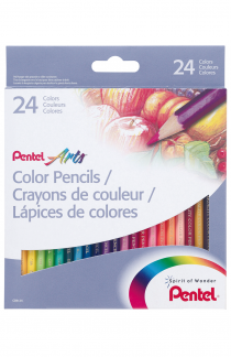 Pentel CB8-24U Color Pencil Træblyant Sæt