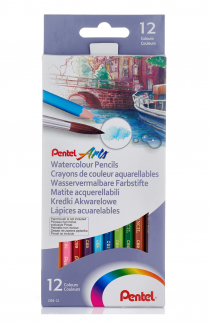 Pentel CB9-12 Aquarel blyanter Træblyant Sæt