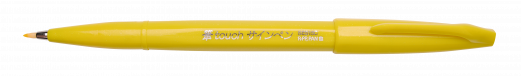 Pentel SES15C-G Brush Sign Fiberpen Gul