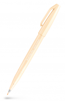 Pentel SES15C-F3 Brush Sign Fiberpen Pastelorange