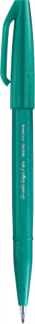 Pentel SES15C-D3 Brush Sign Fiberpen Turkis grøn