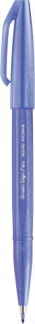 Pentel SES15C-V2 Brush Sign Fiberpen Blålilla