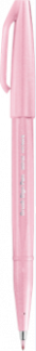 Pentel SES15C-P3 Brush Sign Fiberpen Lyserød