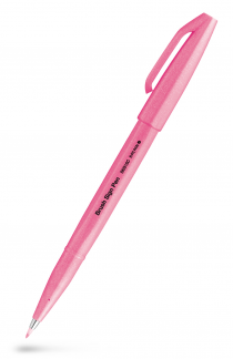 Pentel SES15C-FP Brush Sign Fiberpen Fl. Pink