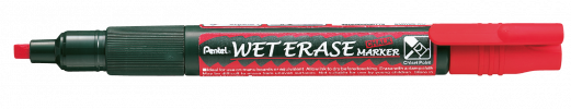 Pentel SMW26-B Wet Erase Marker 2/4mm Rød