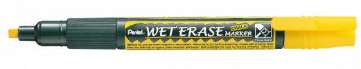 Pentel SMW26-G Wet Erase Marker 2/4mm Gul
